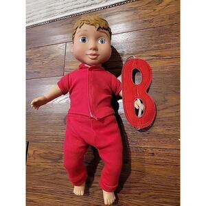 Wonder Crew Superhero Buddy Doll Will With Kids Mask Brown Hair 16"